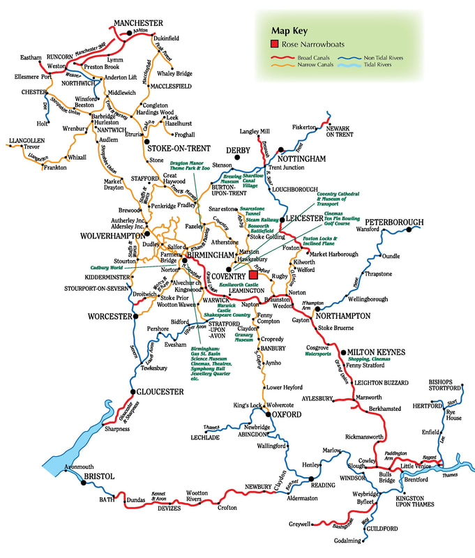 Map of UK Canal System